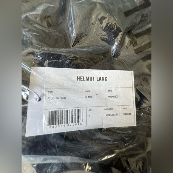 ‼️RARE‼️🎸Helmut Lang🎸🔥NWT🔥Fluid Jersey Maxi Skirt in Black— S - Picture 11 of 15